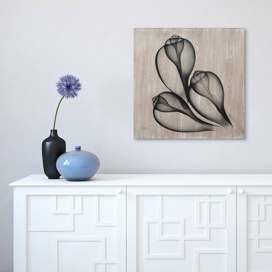 Empire Art Direct Frassino De Arte Legno 24" x 24" Coastal Serenity II Printed Hand Finished Ash Wood Wall Art